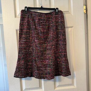 Talbot's Multicolor Acrylic/Tweed Skirt. 10P. NWT.  Matching blazer available.